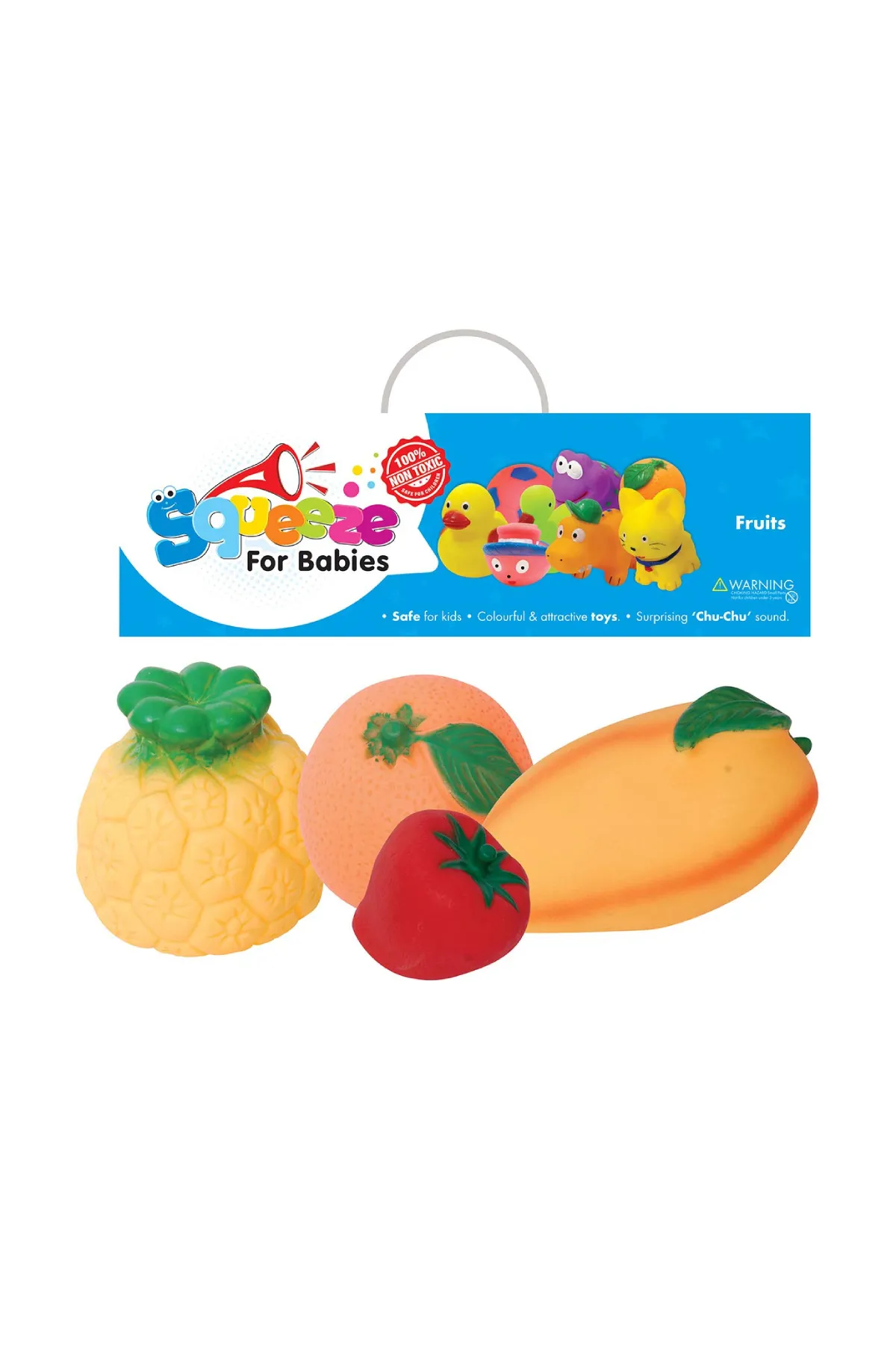 Fruit Squeeze Toys Set - 4 Pcs