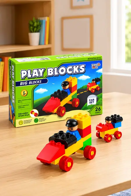 Play Blocks Car Set