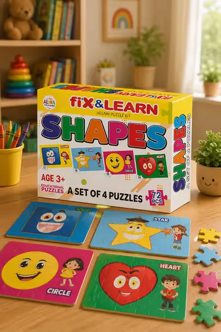 Kid's Fix N Learn Shapes Jigsaw Puzzle Kit