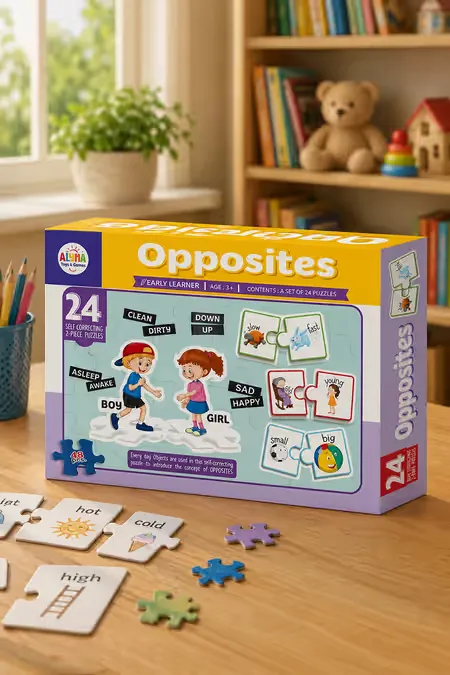 Opposites Educational Jigsaw puzzle Kit For Kids