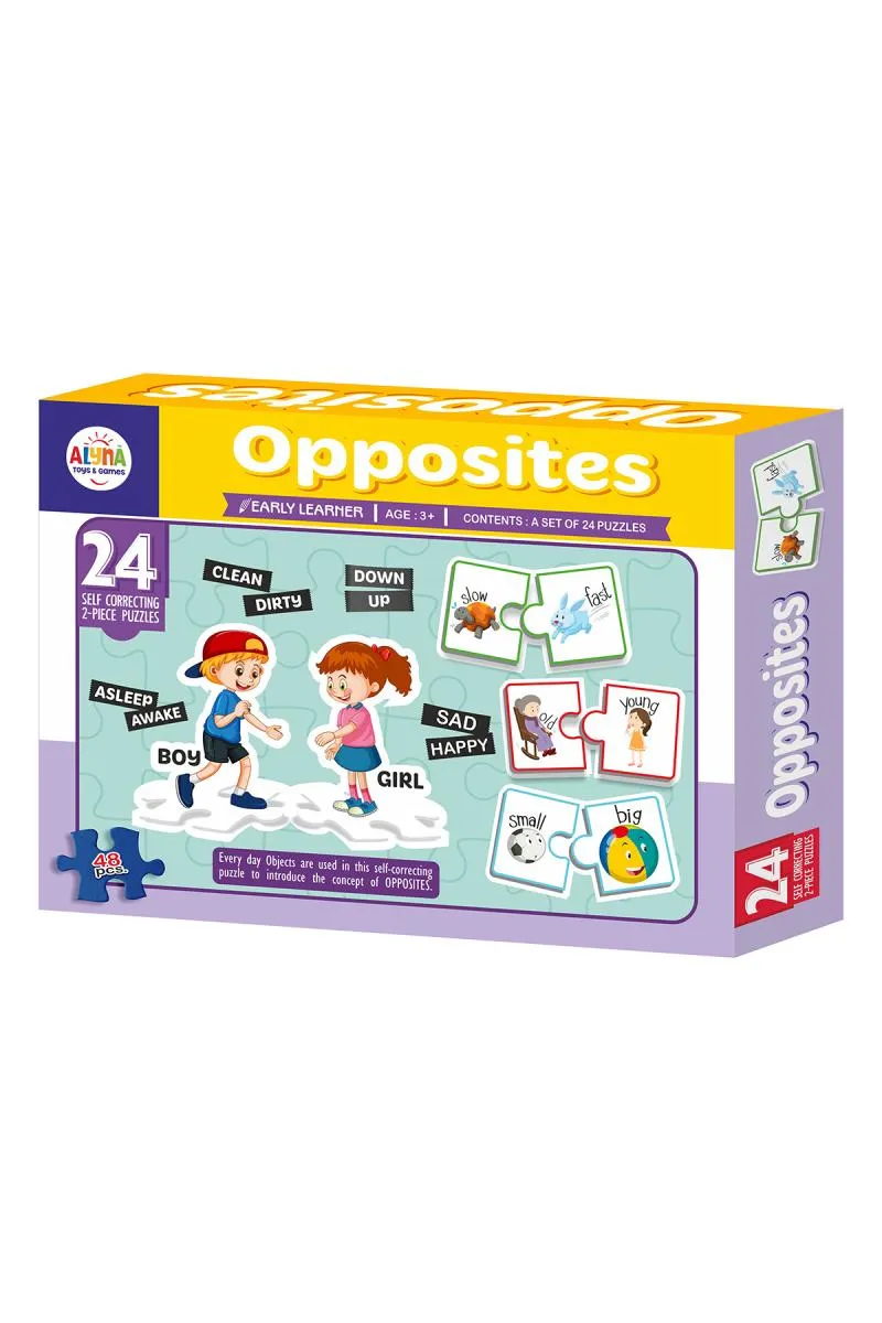 Opposites Educational Jigsaw puzzle Kit For Kids