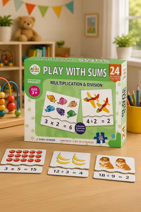 Play with Sums Educational Jigsaw Puzzle Kit And Kids  006879MUL