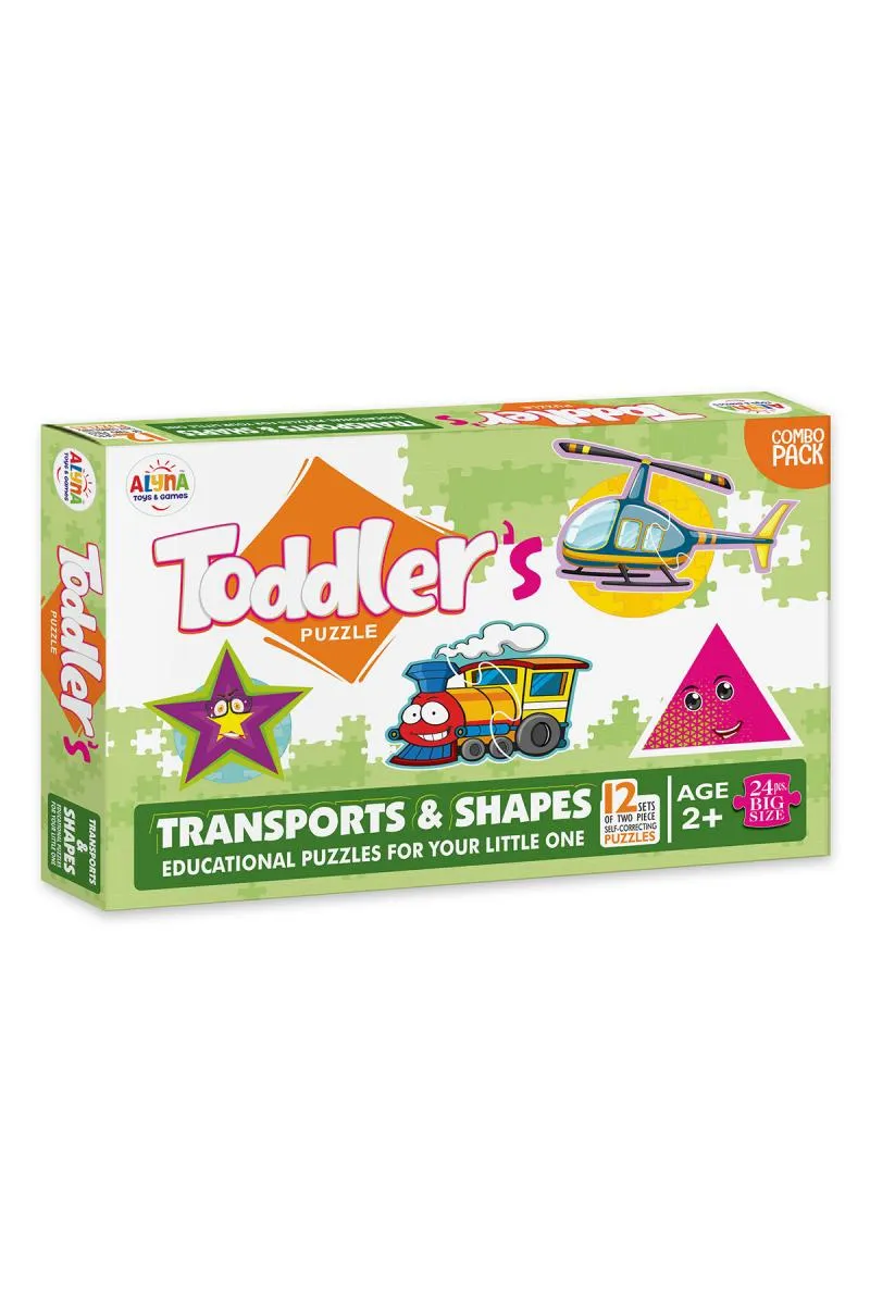 Transports & Shapes Jigsaw Puzzles For Toddlers