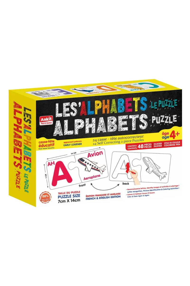 Les Alphabets Jigsaw Puzzles For Kids 
