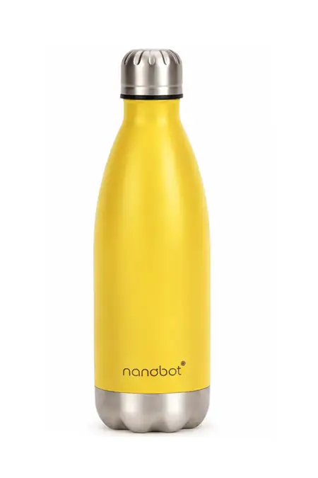 Nanobot Stainless Steel Kryo Double Layer Vacuum Flask - 1000 ml 006972YEL100ML2