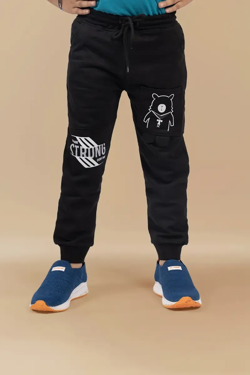 Boy's Polycotton Printed Track Pant