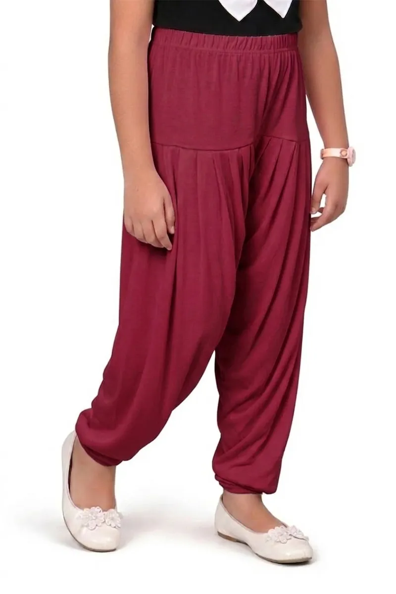 Girl's Cotton Lycra Blend Solid Patiala (2 - 15 Yrs) 007060MAR67YRS