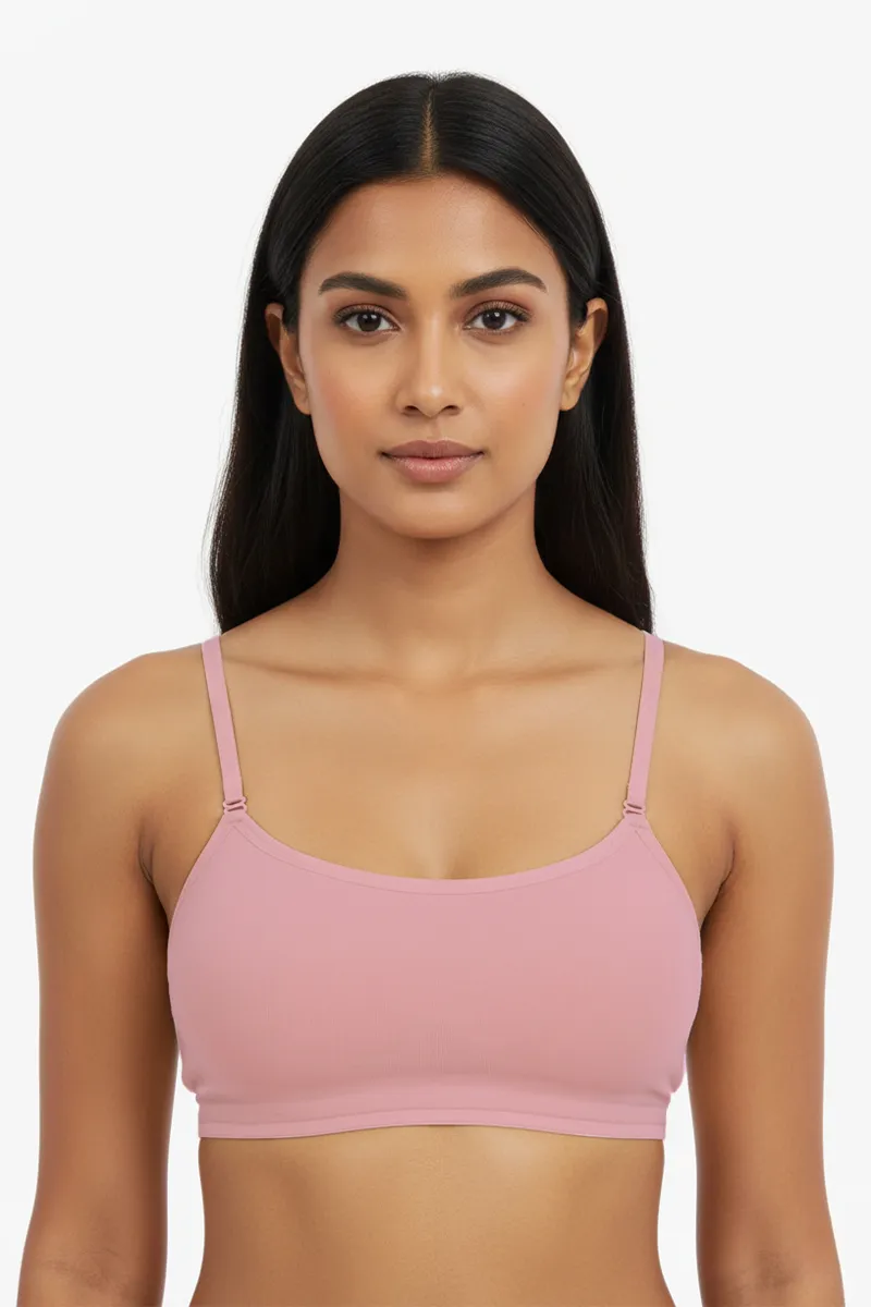 Cotton Blend Non Padded Sports Bra for Women 007229LIGPINFRE