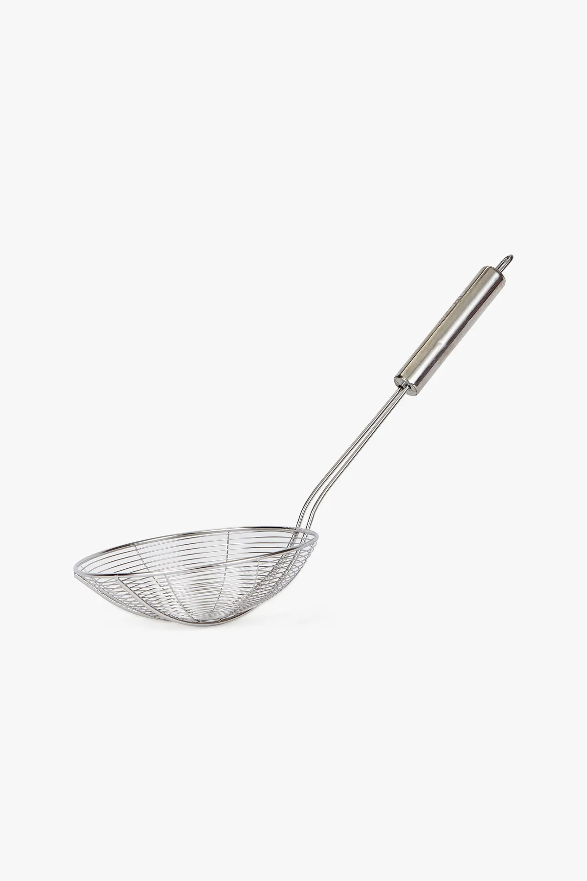 Stainless Steel Oil Strainer, Silver - 38 cm