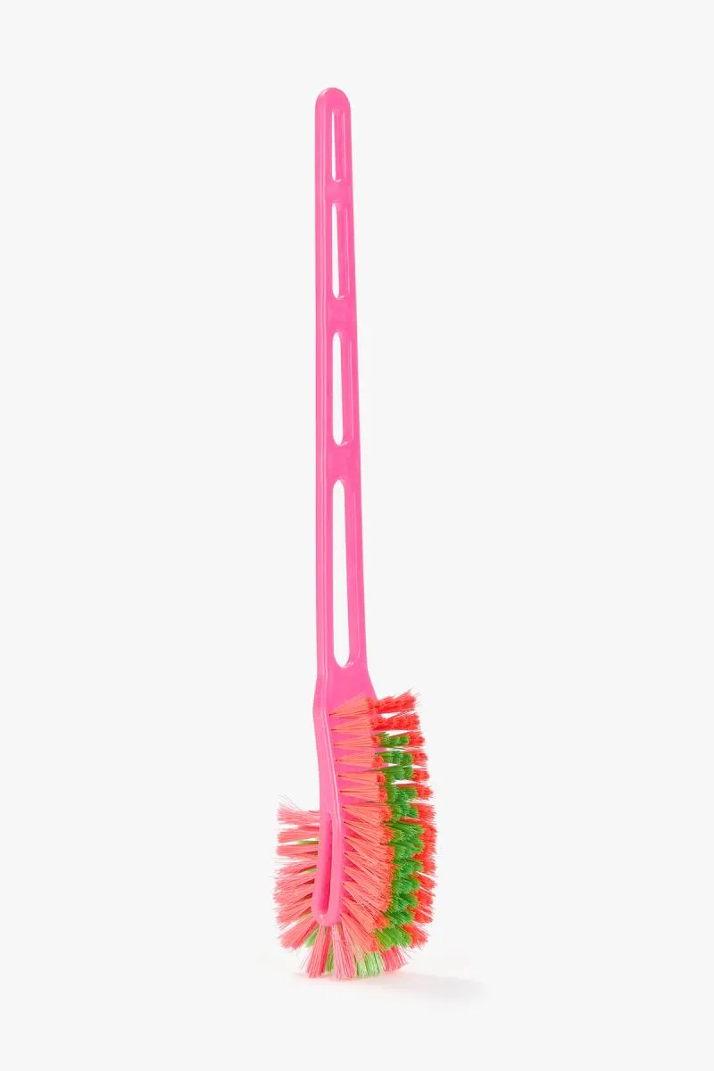Plastic Long Double Side Bristle Toilet Cleaning Brush - 1Pc 007457PIN1