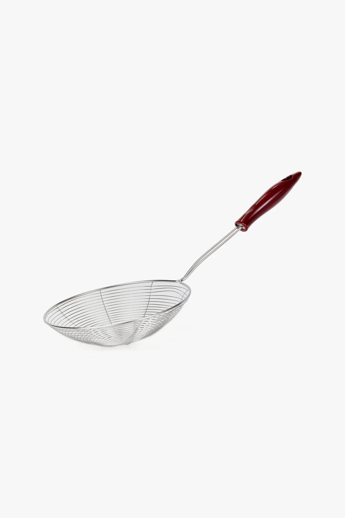 Stainless Steel Oil Strainer with Plastic Handle - 40 cm