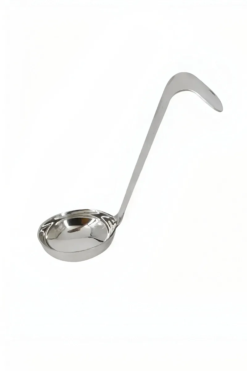 Stainless Steel Oil Ladle, Silver - 14 cm