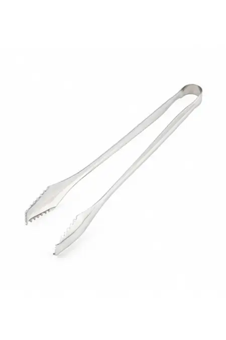 Stainless Steel Ice Tong, Silver - 18 cm