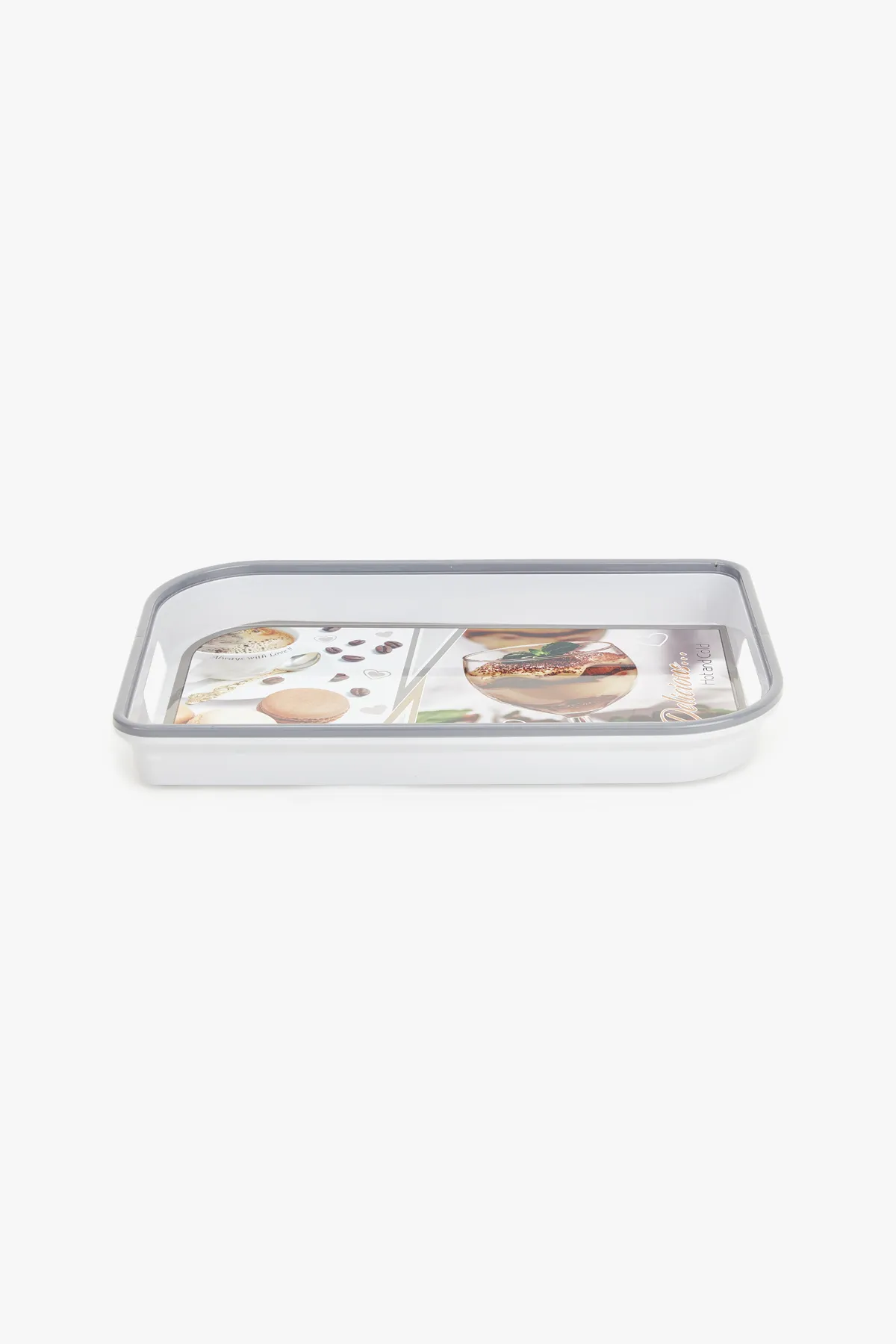 SKI Plastic Printed Serving Tray - 44cm