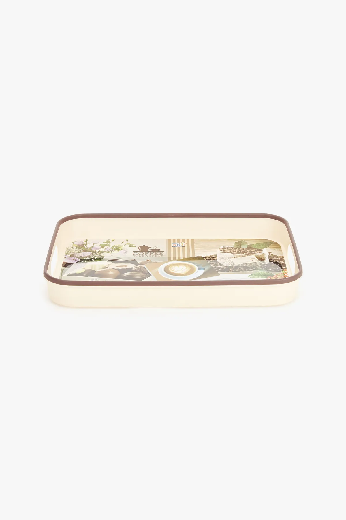 SKI Plastic Printed Serving Tray - 44cm