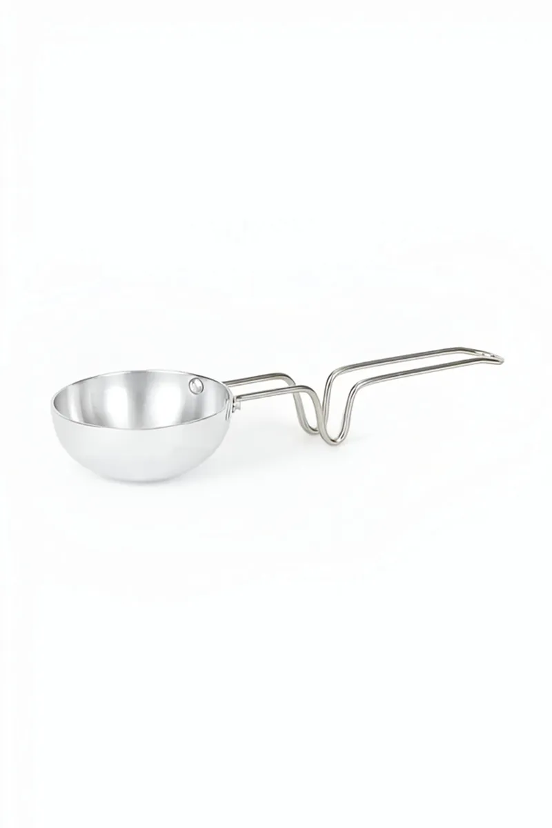 Aluminium Tadka Pan, Silver - 170 ML