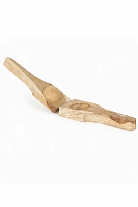 Wooden Lemon Squeezer, Brown - 18 cm