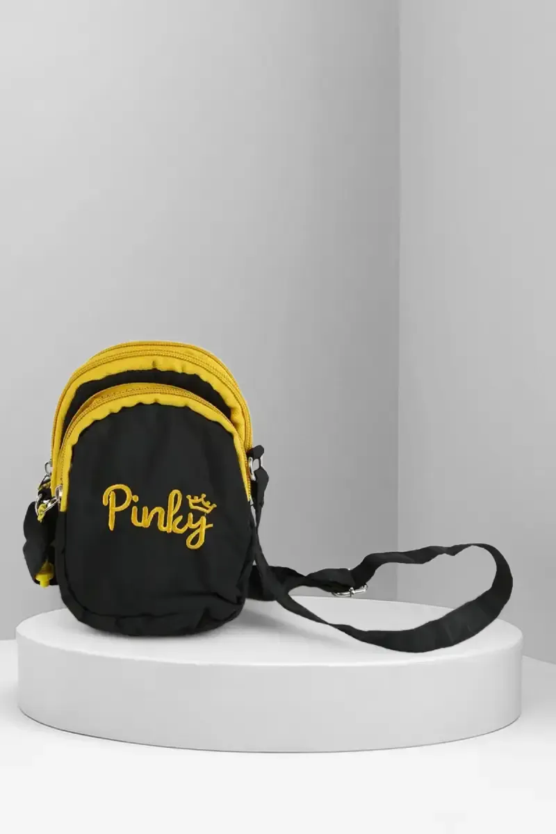 Polyester Printed Mini Sling Bag for Girls 007950BLA