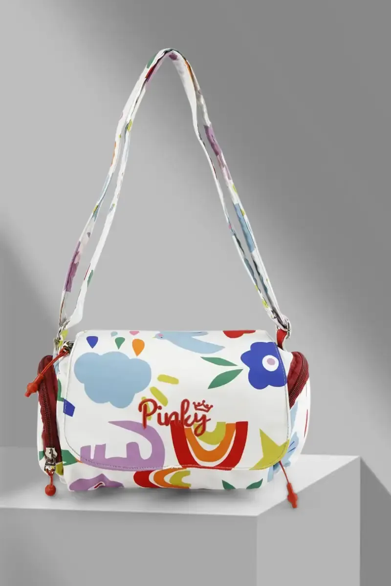 Polyester Printed Casual Sling Bag for Girls 007955MUL