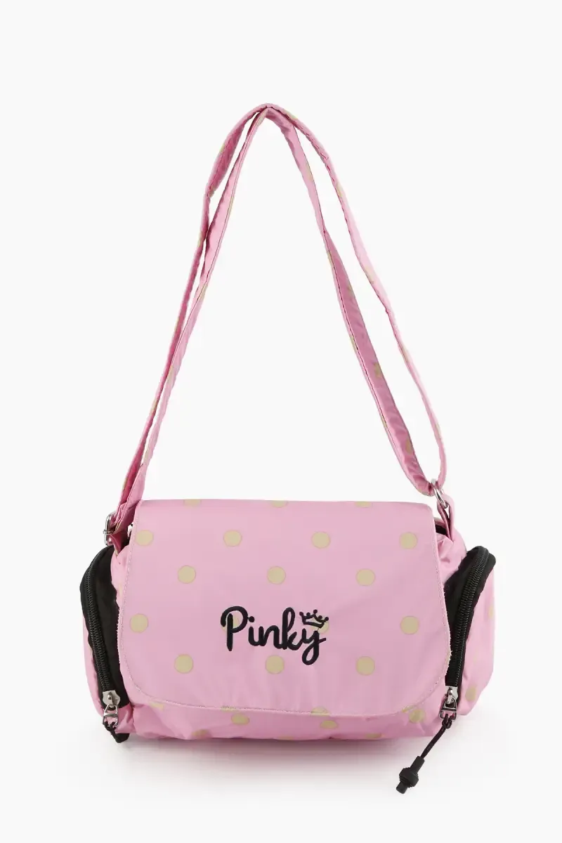 Polyester Printed Casual Sling Bag for Girls 007955PIN