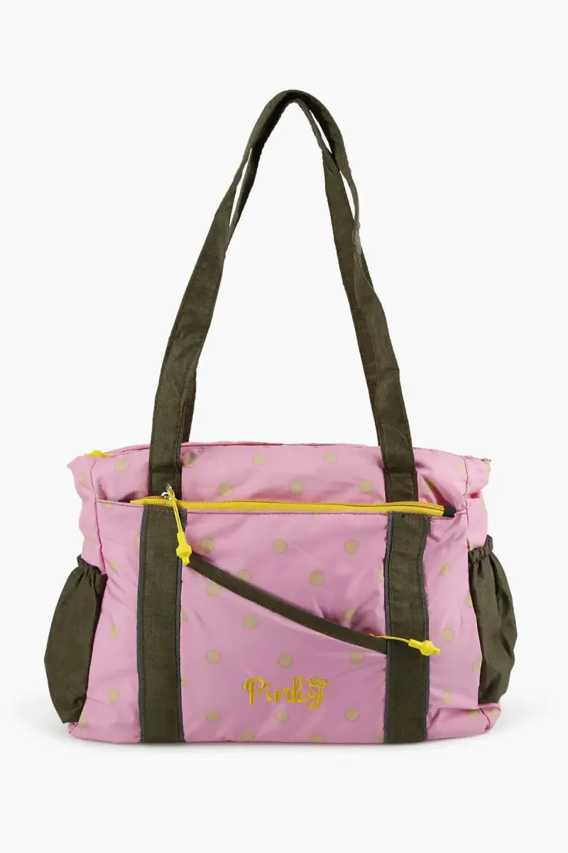 Polyester Printed College Hand Bag for Girls 007994PIN