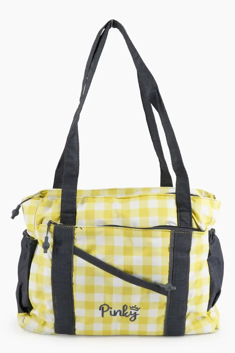 Polyester Printed College Hand Bag for Girls 007994YEL