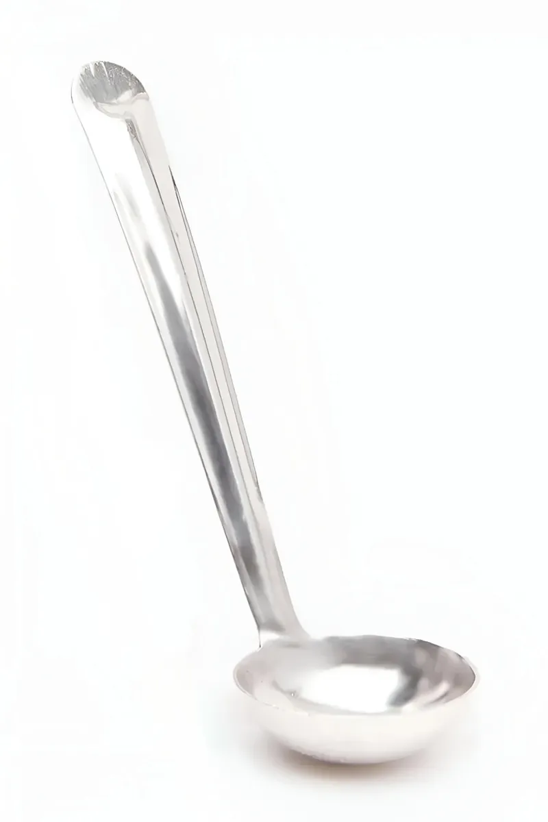 Stainless Steel Ghee Spoon, Silver - 10 Cm
