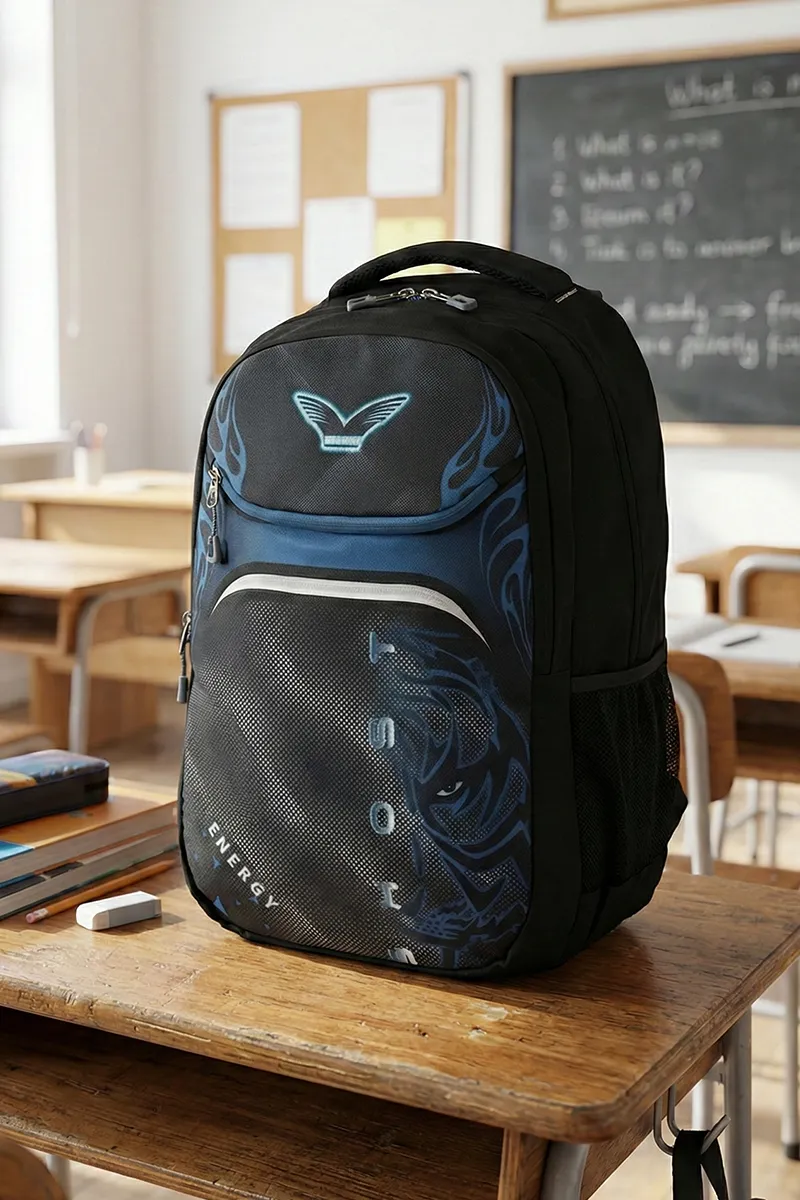 Polyester Graphic Printed School Bag for Unisex 008106BLA2