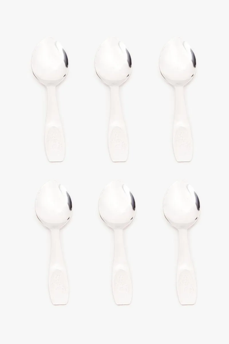 Jindutt Stainless Steel Tea Spoon, 6 Pcs - 14 cm
