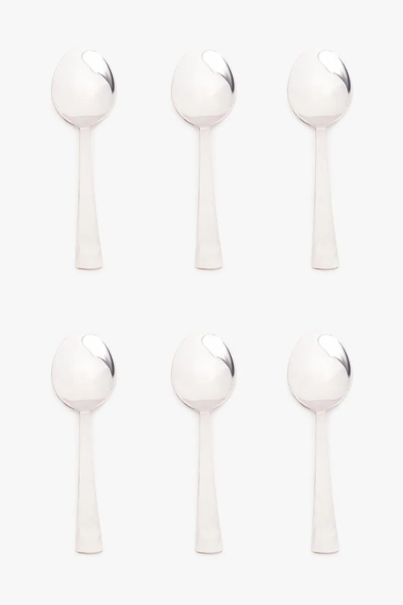 Jindutt Stainless Steel Baby Spoon, 6 Pcs - 16 cm