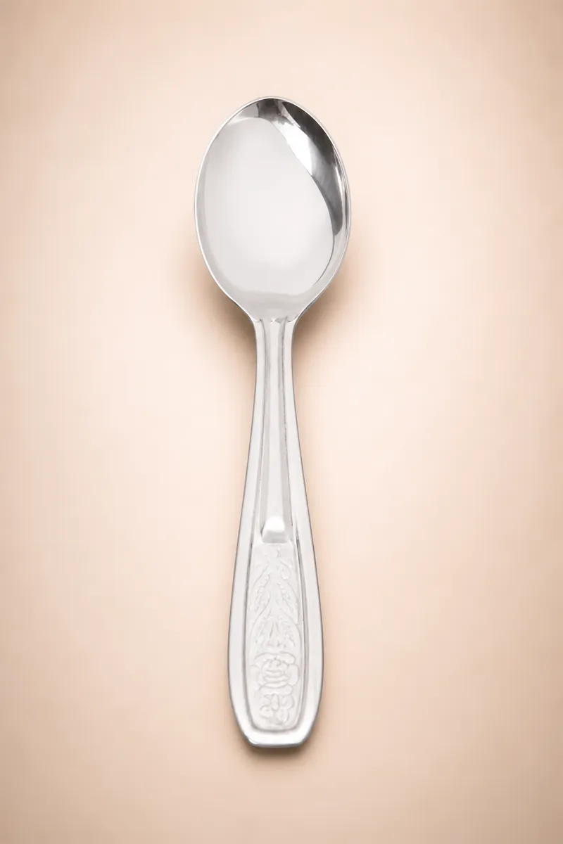 Stainless Steel Tea Spoon, Silver - 14 cm