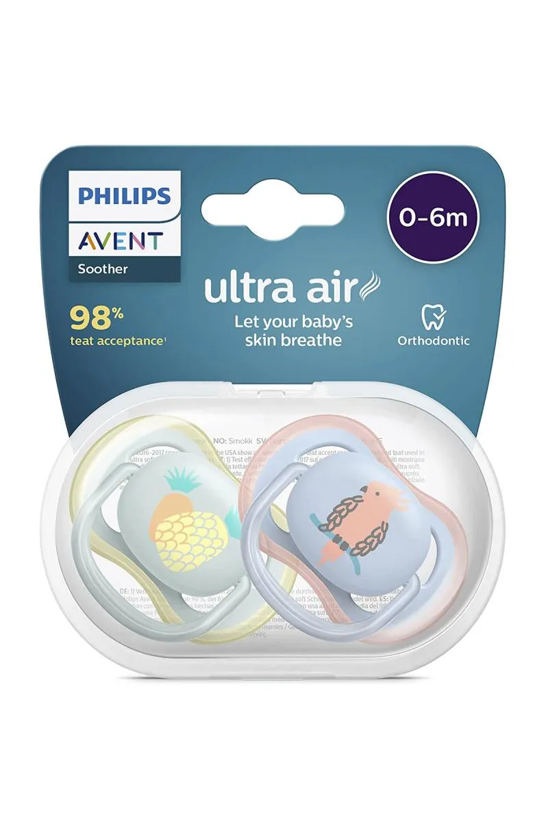 Philips  Baby Avent Ultra Air Soothers - Pack of 2