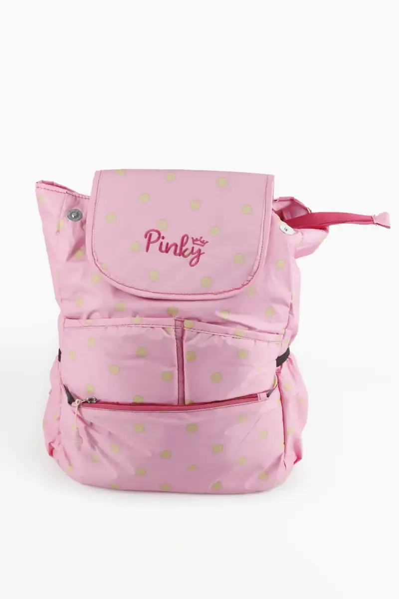 Polyester Printed Trendy College Backpack for Girls 008193LIGPIN