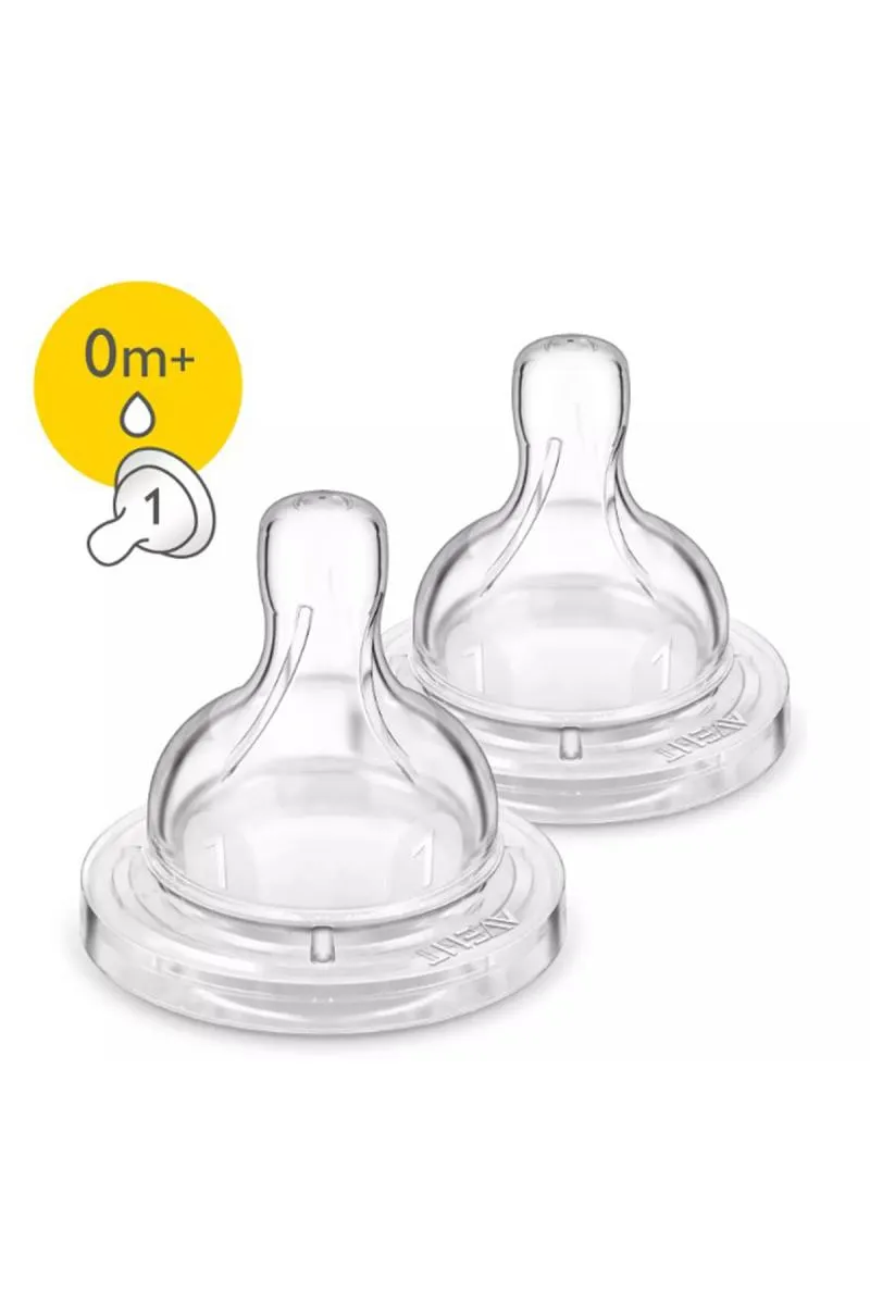 Philips Teat Nipples (Transparent) - 2 Pcs Pack