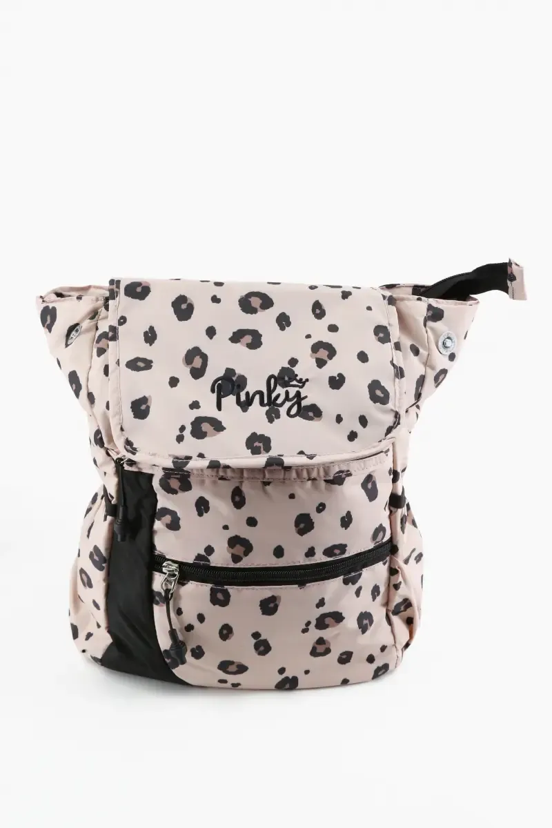 Polyester Printed Trendy College Backpack for Girls 008204BABPIN