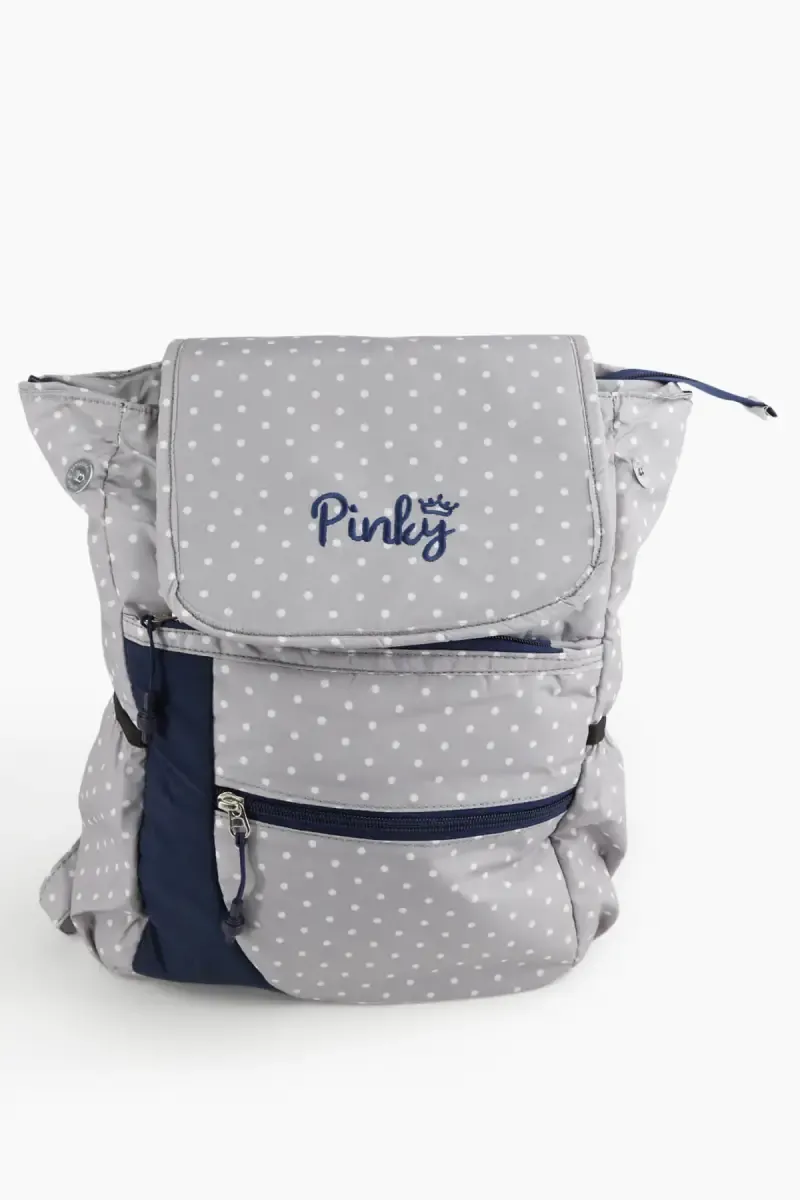 Polyester Printed Trendy College Backpack for Girls 008204GRE