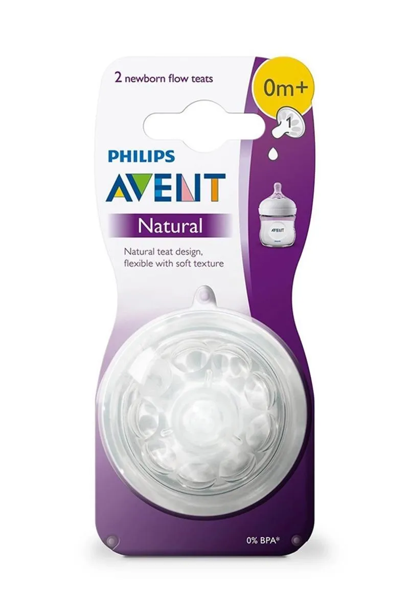Philips Teat Bottle Nipples (Transparent) -  2 Pcs Pack