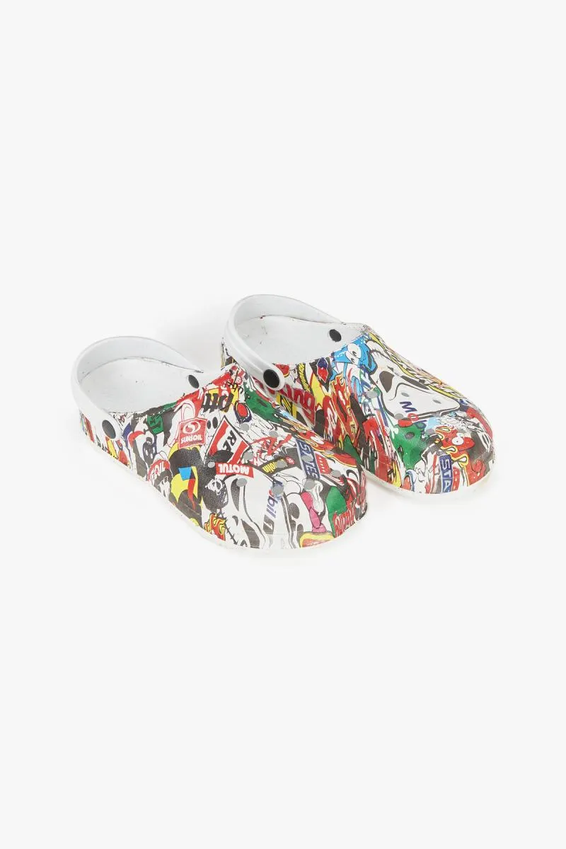 Men's Casual Printed Clogs