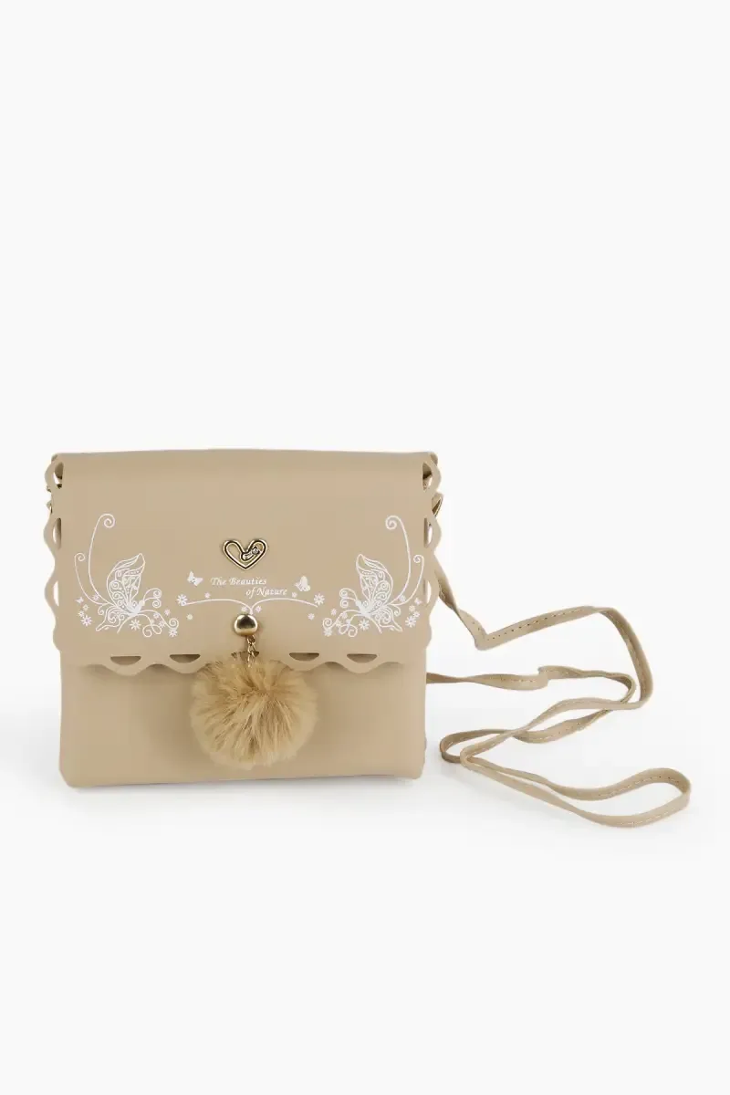 PU Leather Printed Sling Bag for Girls 008392SAN