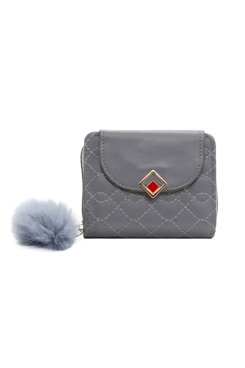 Bi-Fold Casual Purse for Women 008425GRE2