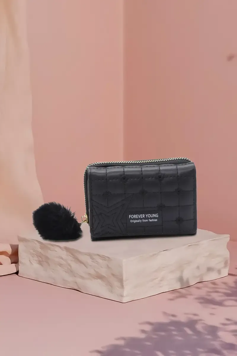 Bi-Fold Casual Purse for Women 008450BLA