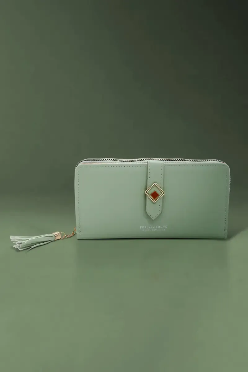 Zipper Closure Casual Purse for Women