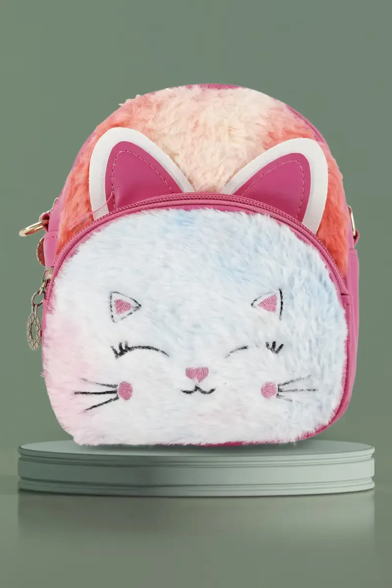 Cute Fluffy Faux Fur Backpack for Girls