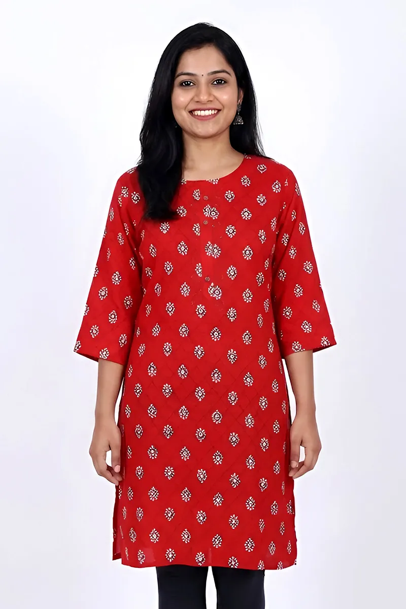 Rayon Printed Kurti for Women