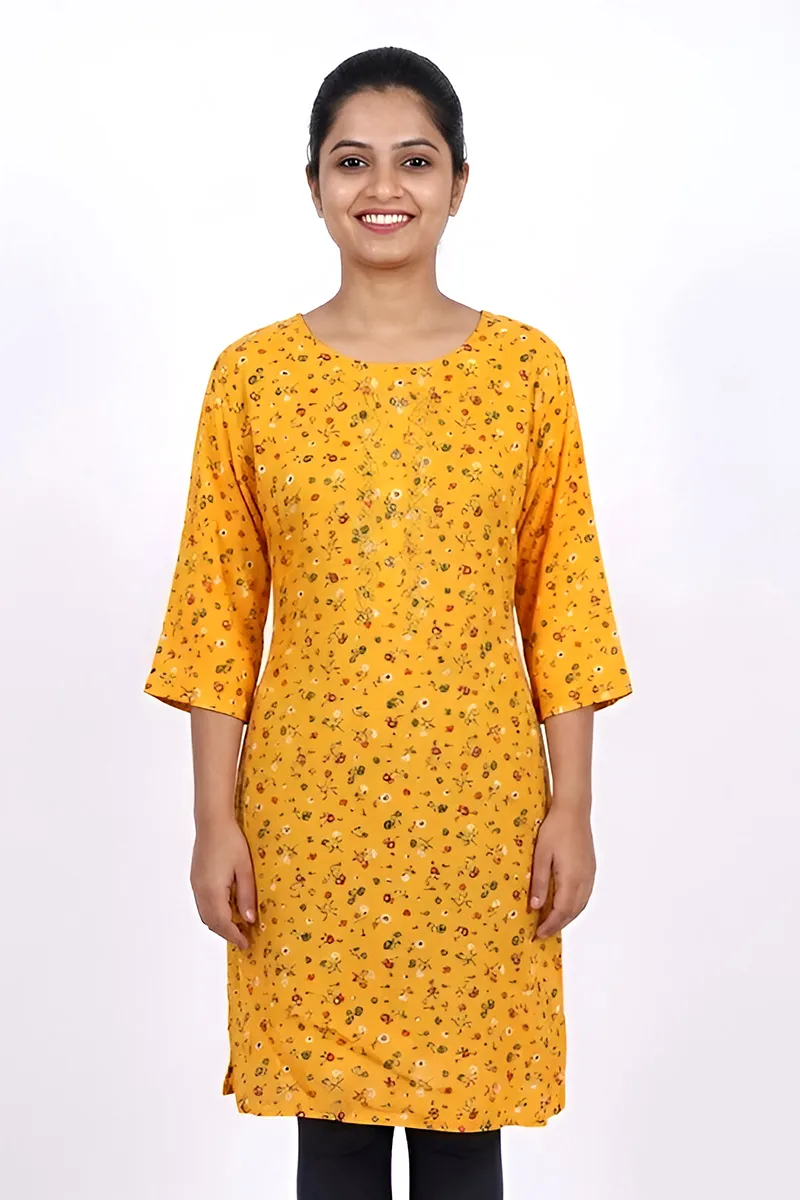 Rayon Printed Kurti for Women 008617XLMUS