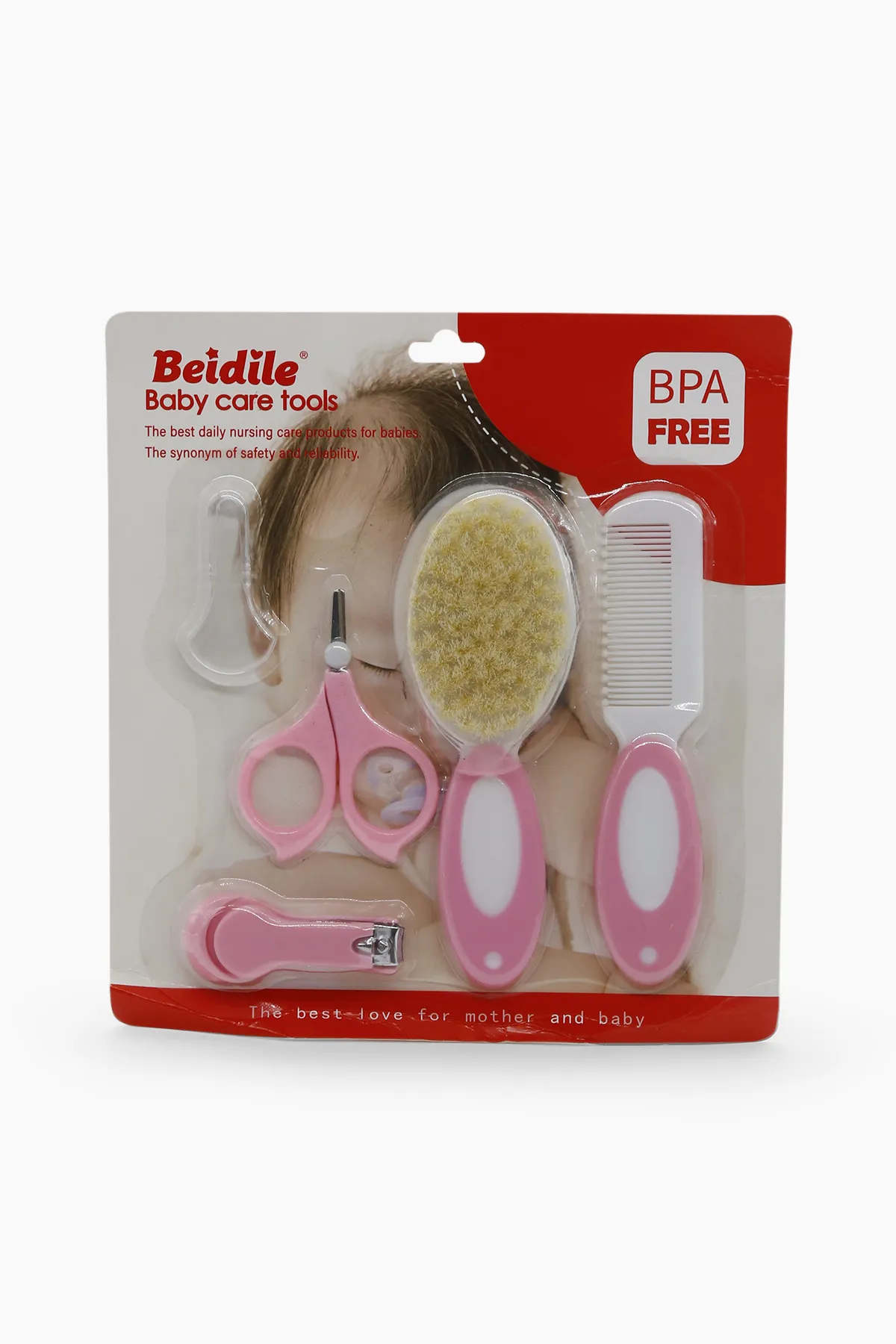 Mommas Baby Care Grooming Tools (Pink) - 5 Piece 008650PIN