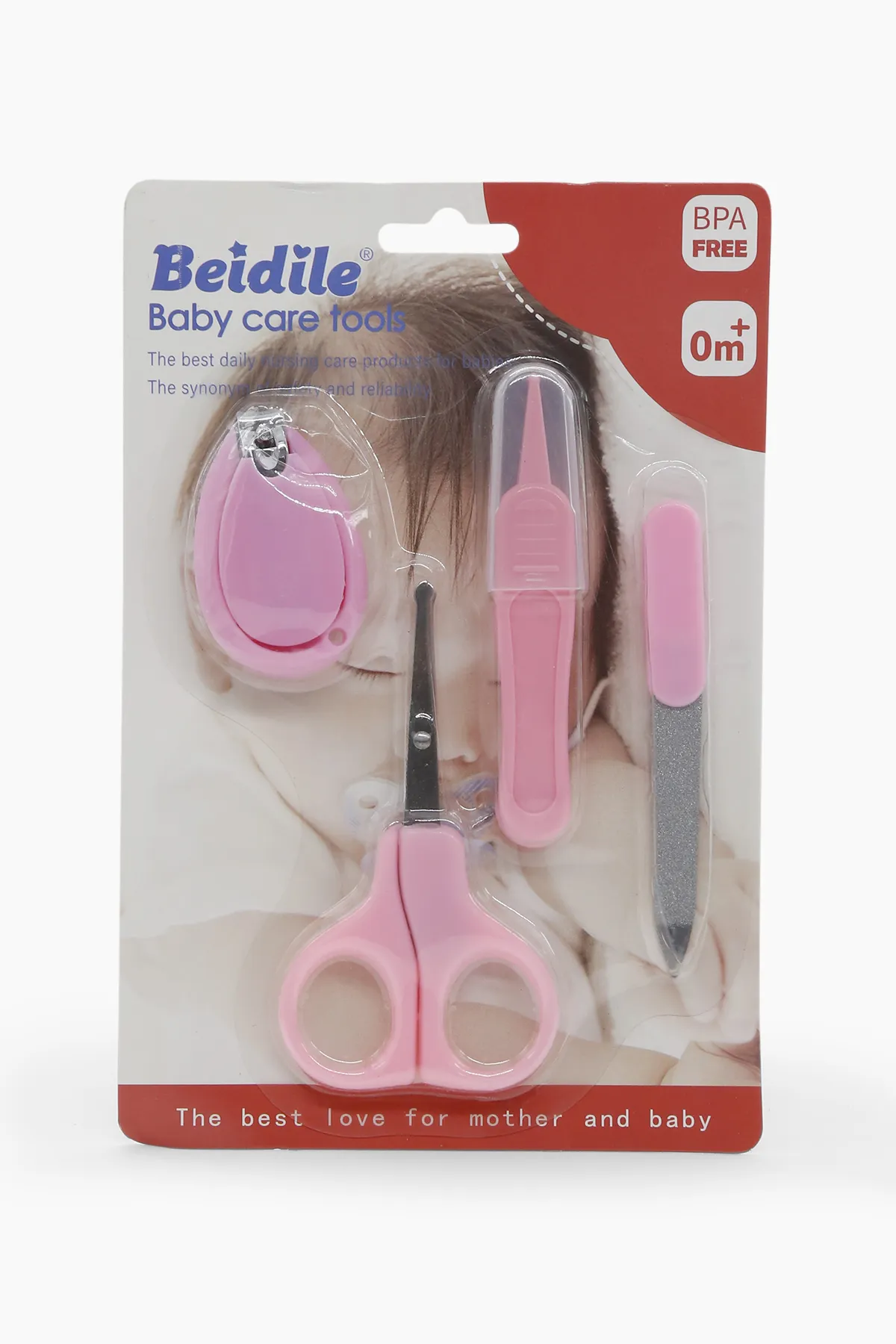 Nail Care Tool Kit (Pink)- 4 Piece