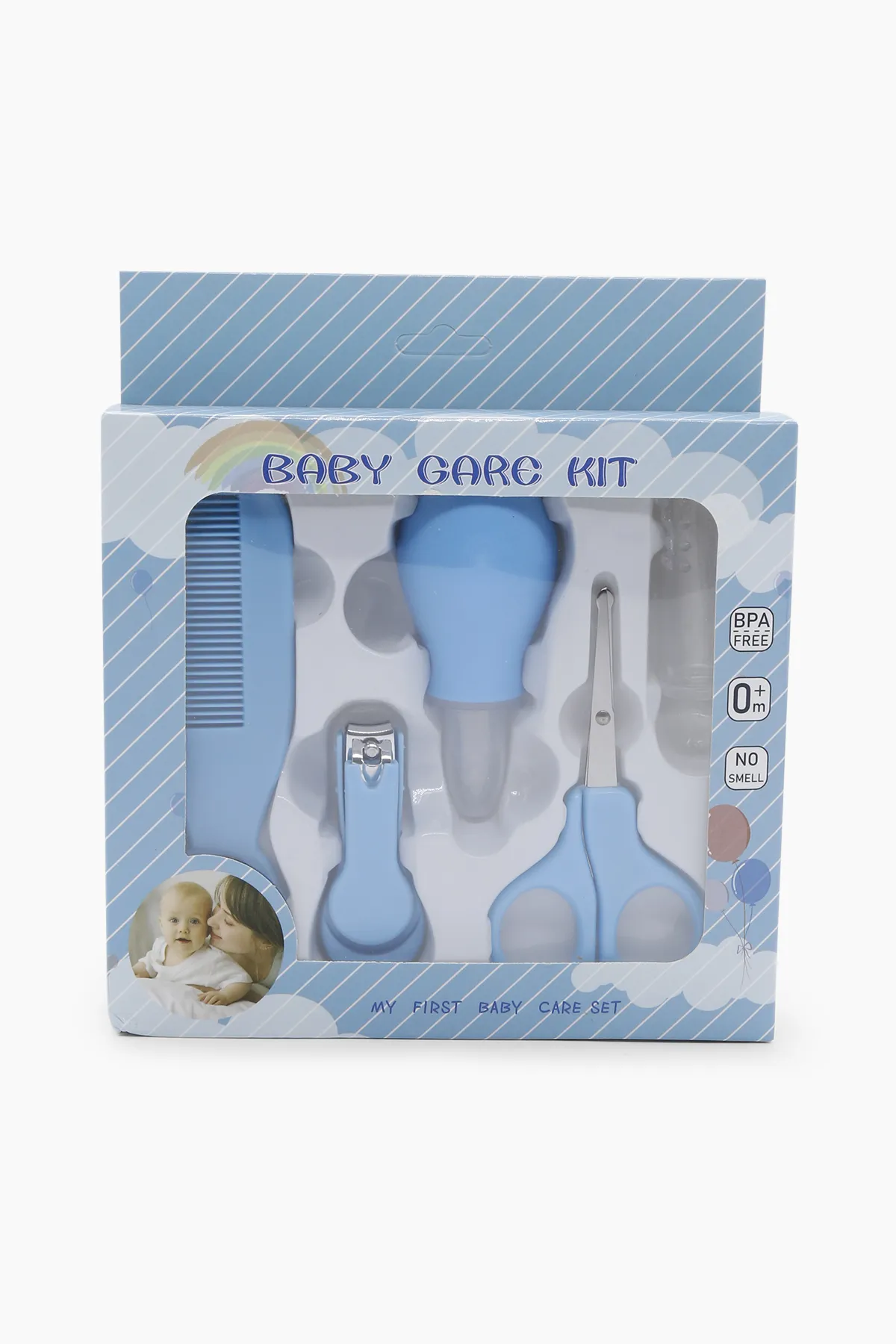 Mommas Baby Grooming Kit Pack (Blue)-  5 Piece 008655BLU