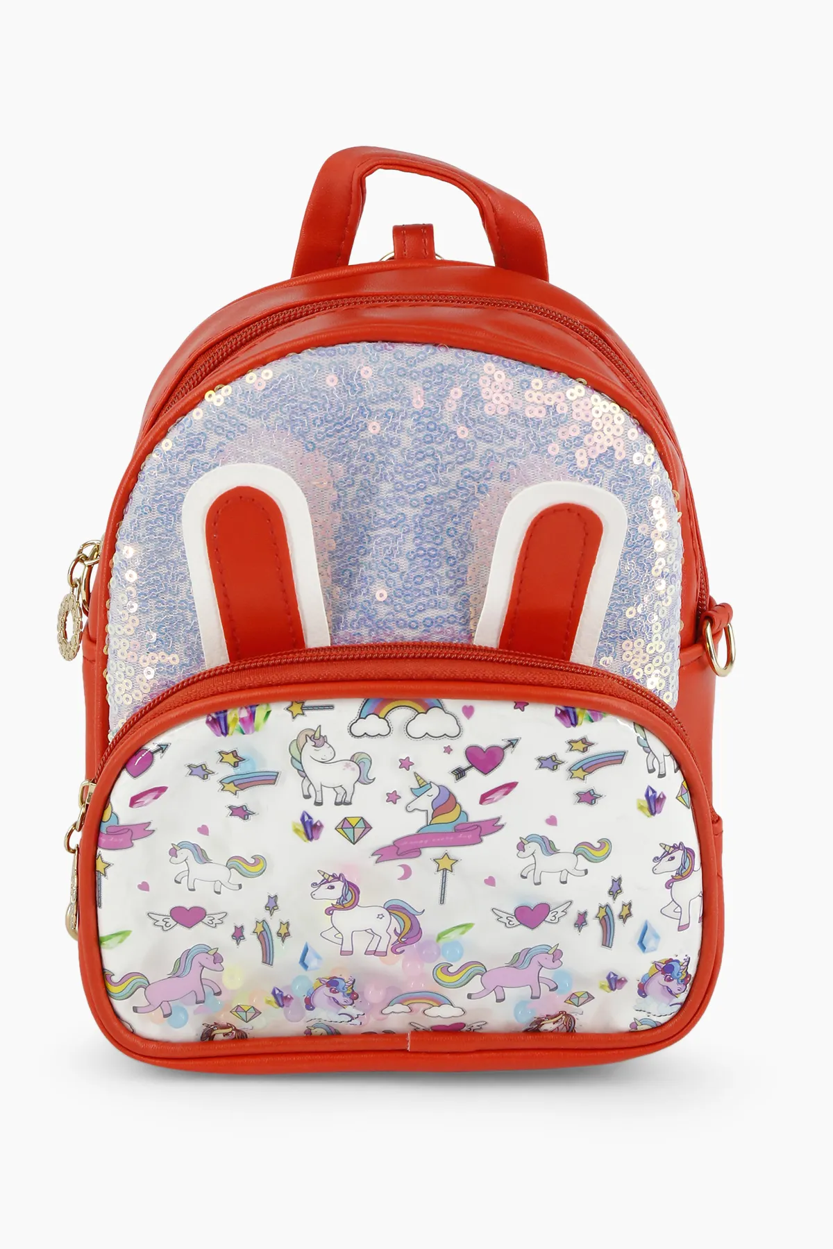 Embellished Casual Backpack for Kids 008676RED