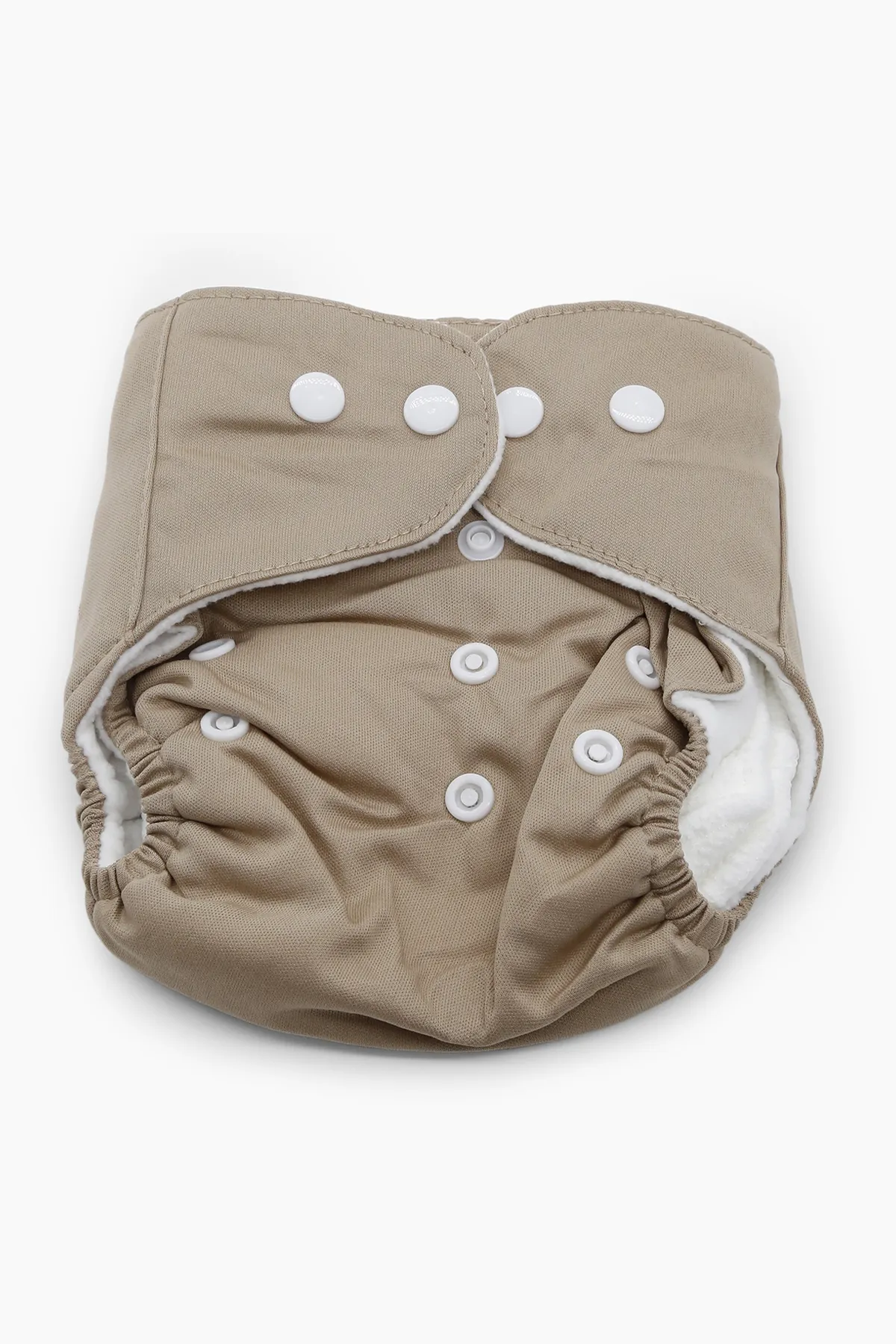 Reusable Baby Diaper with Button Closure - Pack of 1 (Brown)  008678BRO